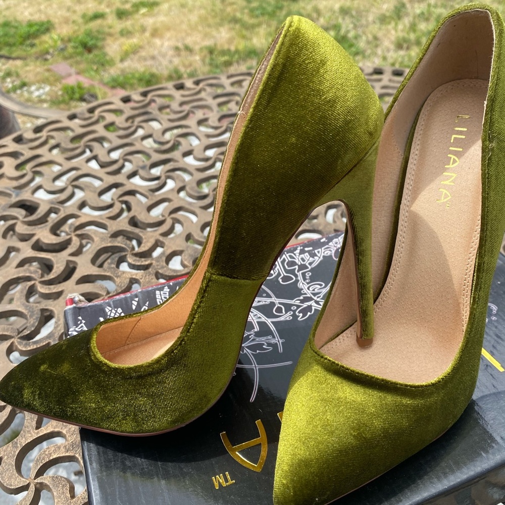 Green Liliana heels - Picture 3 of 4